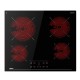 Teka Φούρνος Ηλεκτρικός Άνω Πάγκου 70lt 59.5cm HLB8400FBK με Κεραμικές Εστίες TBC64010TTC